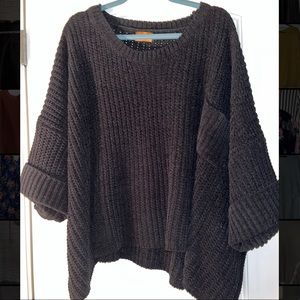 Oversized black sweater